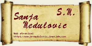 Sanja Medulović vizit kartica